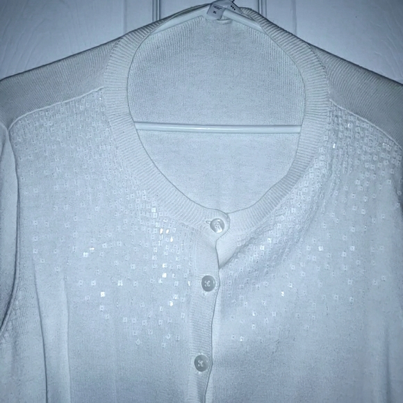 White Sequin Cardigan by Gap - Picture 2 of 2